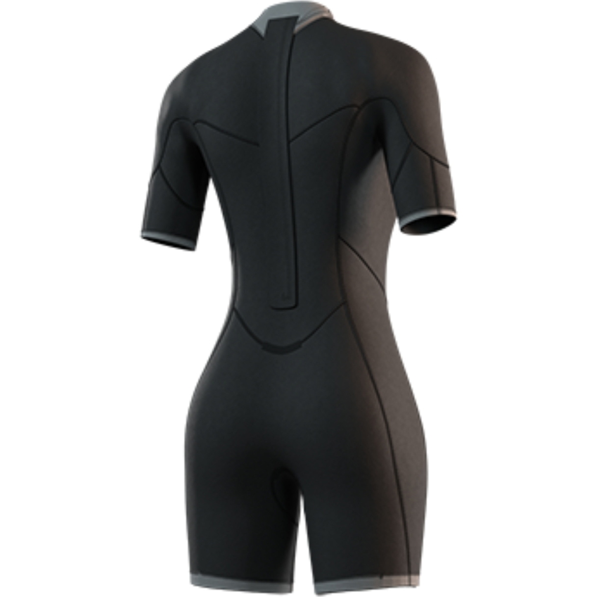 2026 Mystic Womens Brand 3/2mm Back Zip Flatlock Shorty Wetsuit 35000.250064 - Dark Olive